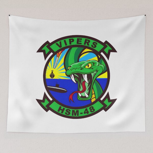 Item preview, HSM-48 Vipers Naval Strike Helicopter Squadron Emblem designed and sold by CharlieDesings.