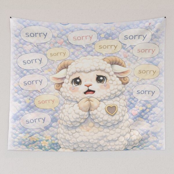 Item preview, Over-Apology Lamb | Sorry Sorry Sorry CareSheep Parody (Sheepism) designed and sold by Thpoar.