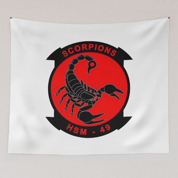 Item preview, SM-49 Scorpions Naval Strike Helicopter Squadron Logo designed and sold by CharlieDesings.