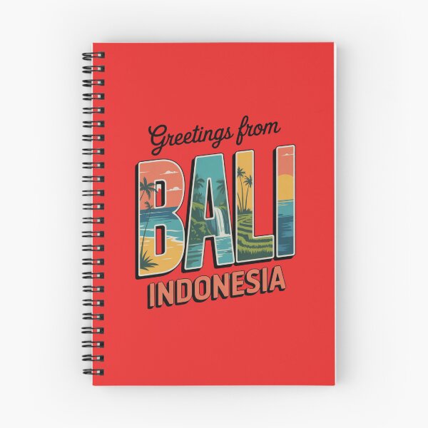 Item preview, Greetings from Bali Indonesia – Retro Travel Postcard Greeting Card Design designed and sold by Timeless Design.