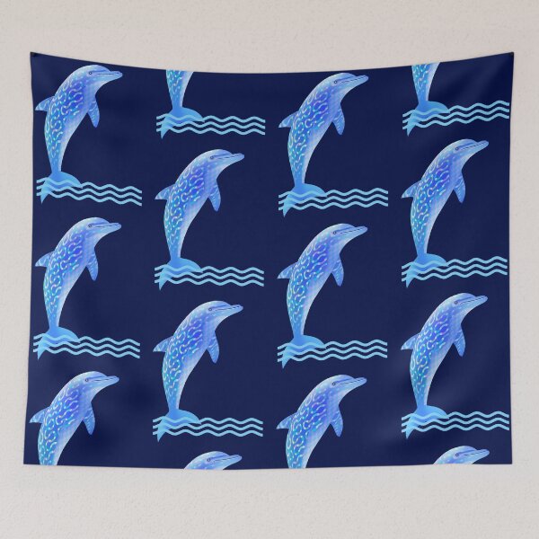 Item preview, Great Circle Dolphin | Tribal Spirit Sea Art designed and sold by WestIndigo.