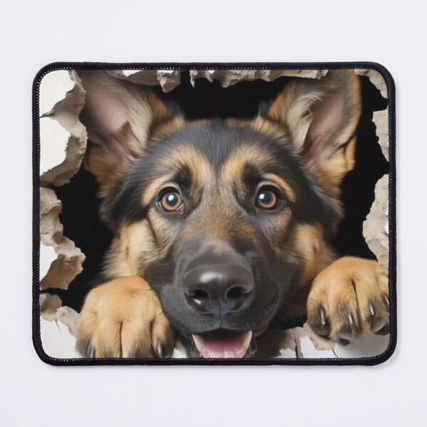 Item preview, German Shepherd Breaking Through Wall – Bold Dog Design designed and sold by Bittor18.