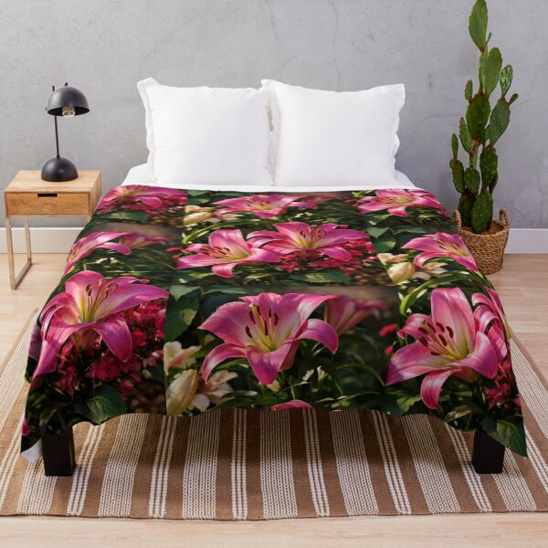 Item preview, Radiant Pink Lilies in Bloom designed and sold by Dreamy Armine Art.