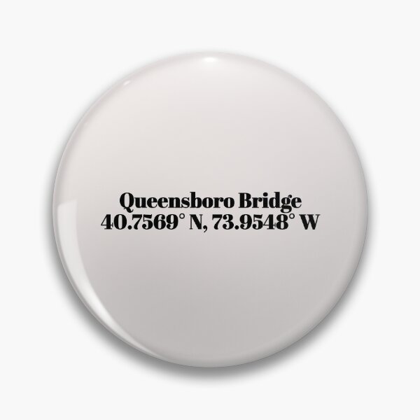 Item preview, Queensboro Bridge, New York Coordinates designed and sold by ApricityPhrases.