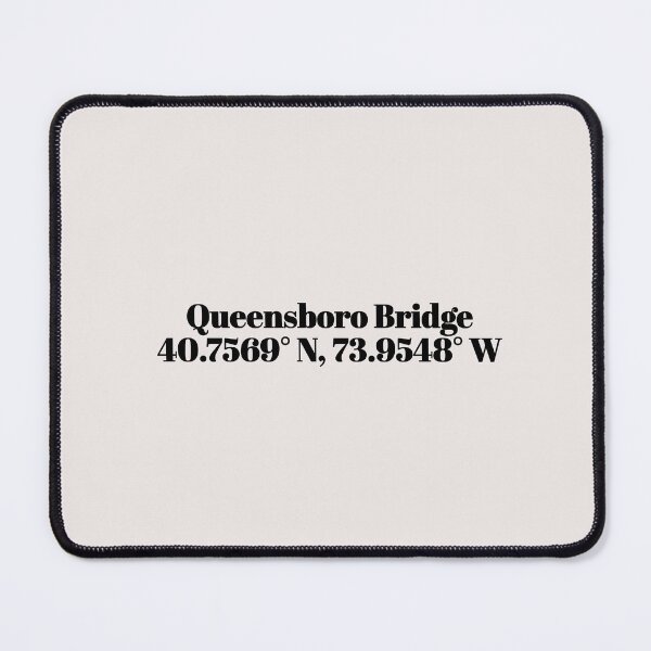 Item preview, Queensboro Bridge, New York Coordinates designed and sold by ApricityPhrases.