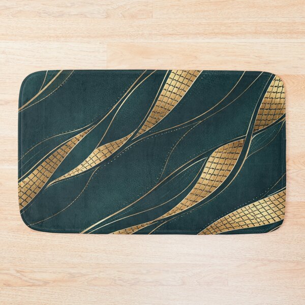 Item preview, Gold Mosaic Elegance on Deep Teal designed and sold by annenambiro.