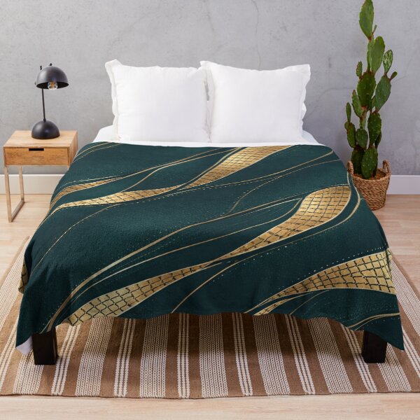 Item preview, Gold Mosaic Elegance on Deep Teal designed and sold by annenambiro.