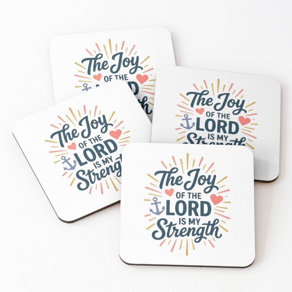 Item preview, The Joy of the Lord Is My Strength – Nehemiah 8:10 Christian Bible Verse Anchor Faith  designed and sold by stylishdzign.