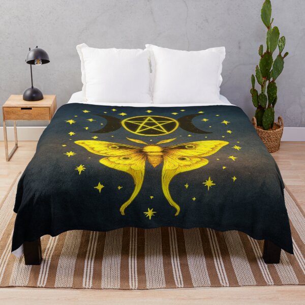Item preview, Enchanted Celestial Moth With Pentagram & Moon Phases designed and sold by MysticOzzy.