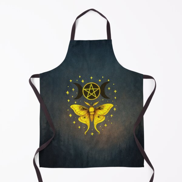 Item preview, Enchanted Celestial Moth With Pentagram & Moon Phases designed and sold by MysticOzzy.