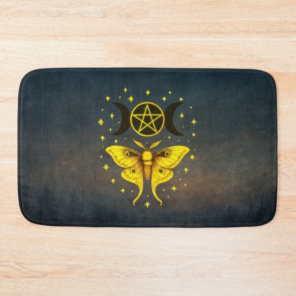 Item preview, Enchanted Celestial Moth With Pentagram & Moon Phases designed and sold by MysticOzzy.