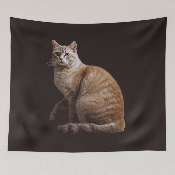 Item preview, Cat Breed Day LaPerm Curled Current Portrait Design – Spiralis Half-Body Pose designed and sold by ArtivaNest.