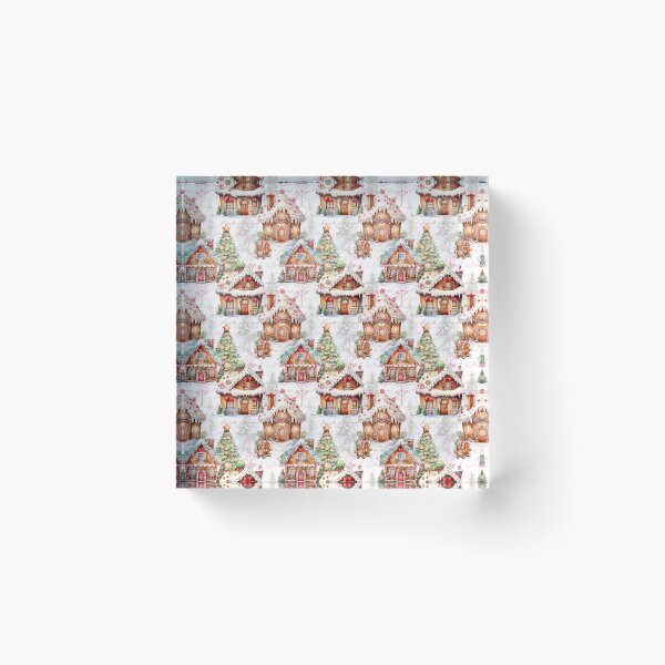 Item preview, Vintage Christmas Gingerbread House Pattern  designed and sold by LouieVanille.