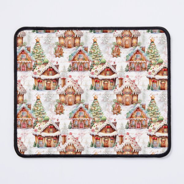 Item preview, Vintage Christmas Gingerbread House Pattern designed and sold by LouieVanille.