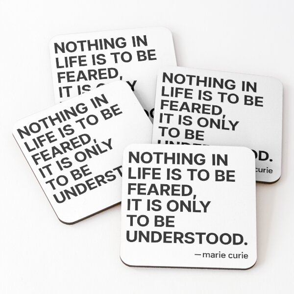 Item preview, Understand, Don’t Fear – Marie Curie (Black Font) designed and sold by TshirtsLabs.
