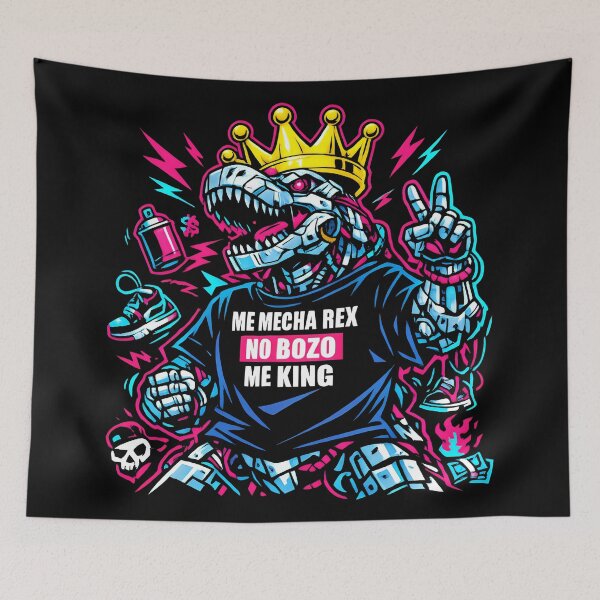 Item preview, Mecha Rex King Urban Art Cybernetic designed and sold by SplashTastic.