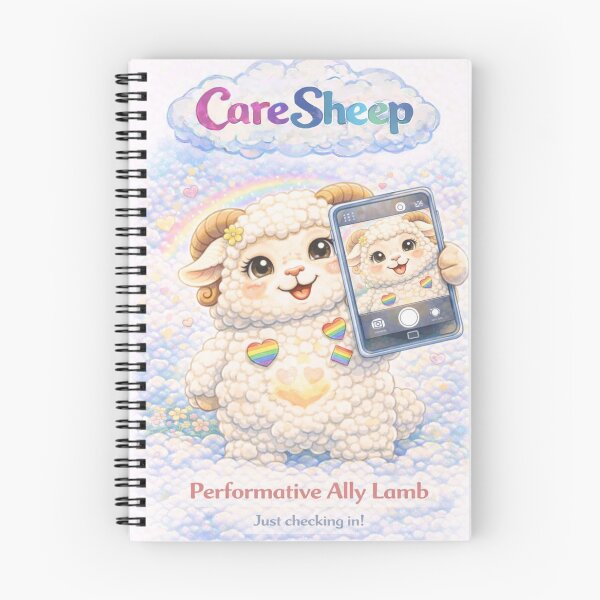 Item preview, Performative Ally Lamb | Just Checking In CareSheep Parody (Sheepism) designed and sold by Thpoar.