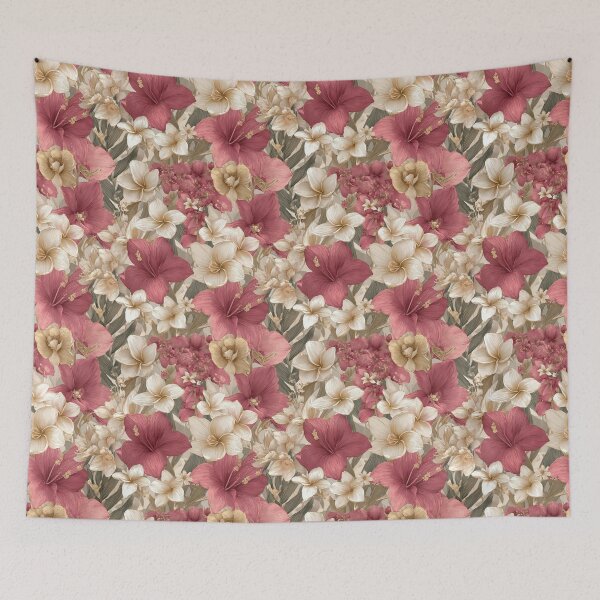 Item preview, Charming Tropical Floral Texture  - Birth Flower Motif  - Christmas Gifts For Dad designed and sold by RoyalStarsPatts.