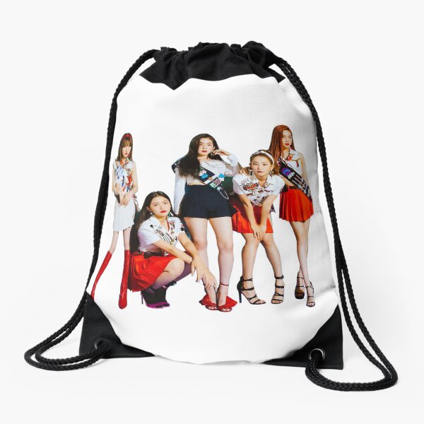 Red Velvet Drawstring Bag