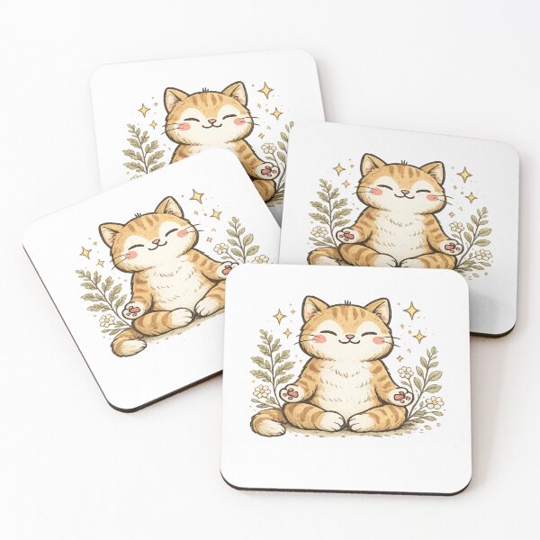 Item preview, Meditating Cat, Cute Yoga Cat Design for Relaxation & Mindfulness designed and sold by Gletschie.