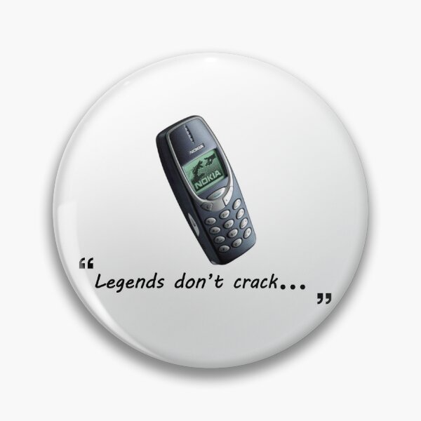 Item preview, Nokia 3310 – Legends don't crack. | Retro 90s Tech Design designed and sold by KHGalaxías.