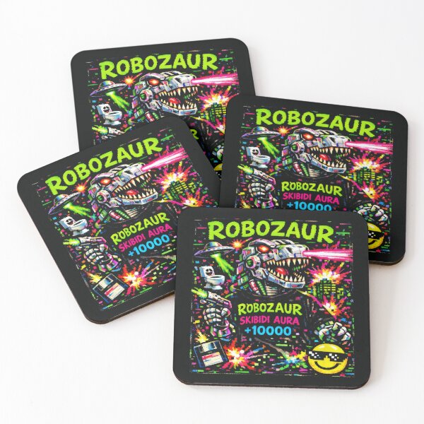 Item preview, Robozaur Skibidi Aura Internet Culture Glitch Art designed and sold by SplashTastic.