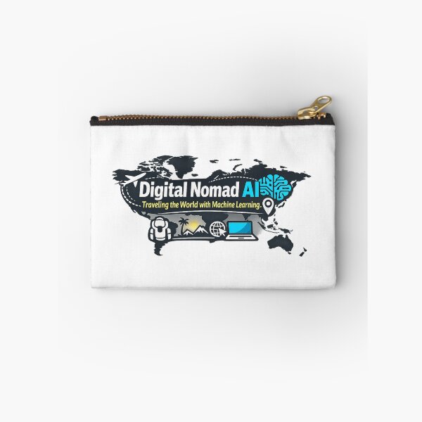 Item preview, AI Digital Nomad Design Machine Learning Travel Gift designed and sold by Nevele Designs.