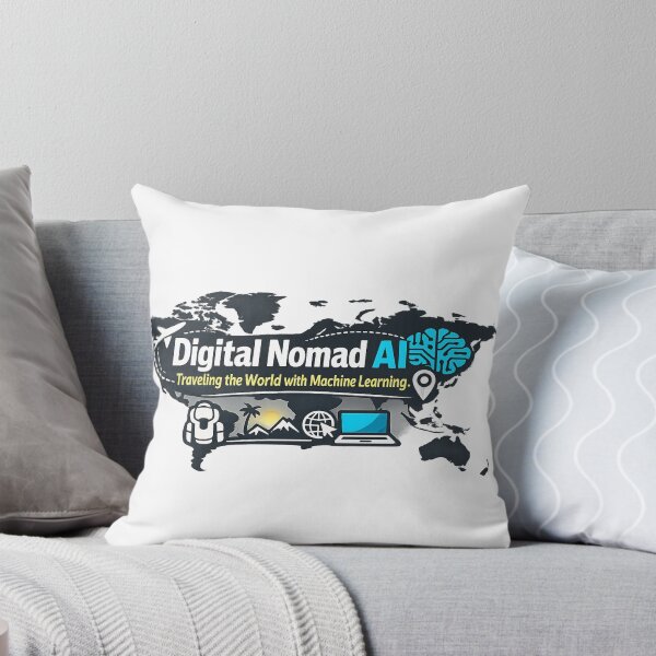 Item preview, AI Digital Nomad Design Machine Learning Travel Gift designed and sold by Nevele Designs.