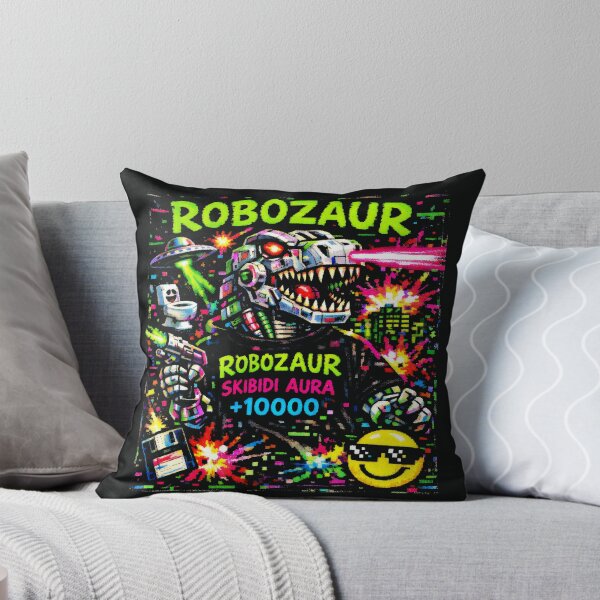 Item preview, Robozaur Skibidi Aura Internet Culture Glitch Art designed and sold by SplashTastic.