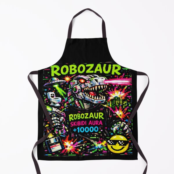 Item preview, Robozaur Skibidi Aura Internet Culture Glitch Art designed and sold by SplashTastic.