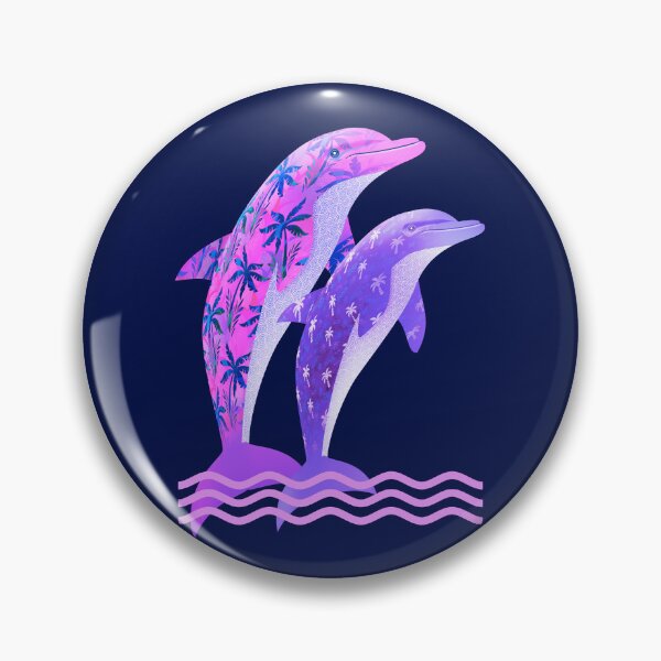 Item preview, Batik Palm Dolphins | Tribal Spirit Sea Art designed and sold by WestIndigo.