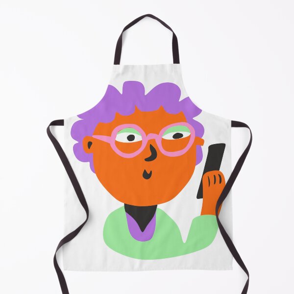 Item preview, Funny Grandma with Purple Hair and Smartphone designed and sold by KoDi91.