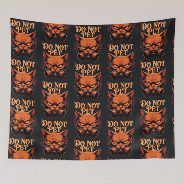 Item preview, Do Not Pet – Angry Cat Warning Design designed and sold by Taans-Creation.