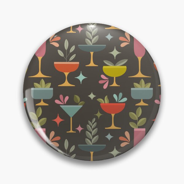 Item preview, Cóctel retro, diseño de bar moderno de mediados de siglo, estética de happy hour atómica designed and sold by WizardofAlice.