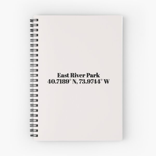 Item preview, East River Park, New York Coordinates designed and sold by ApricityPhrases.