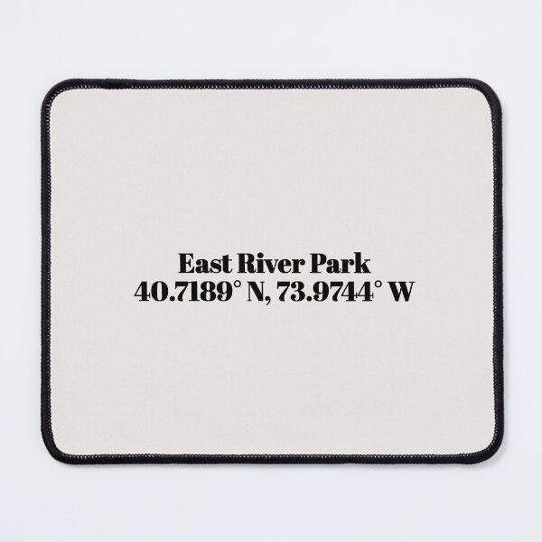 Item preview, East River Park, New York Coordinates designed and sold by ApricityPhrases.