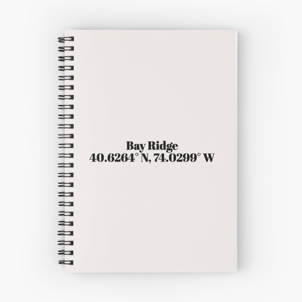 Item preview, Bay Ridge, New York Coordinates designed and sold by ApricityPhrases.