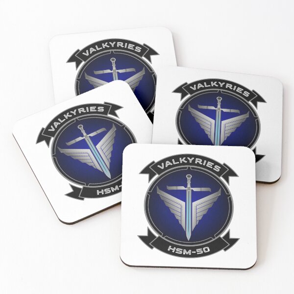 Item preview, HSM-50 Valkyries Naval Strike Helicopter Squadron Emblem designed and sold by CharlieDesings.