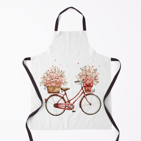 Item preview, Floral Bicycle 300 dpi,PNG – Romantic Flower Bike Illustration designed and sold by Gammgraphy.