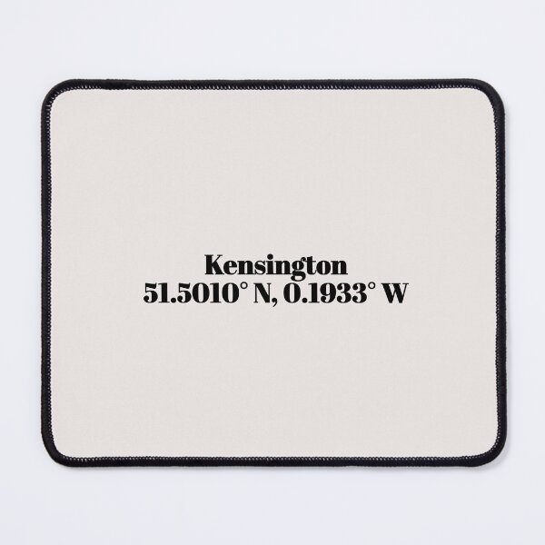 Item preview, Kensington, London Coordinates designed and sold by ApricityPhrases.