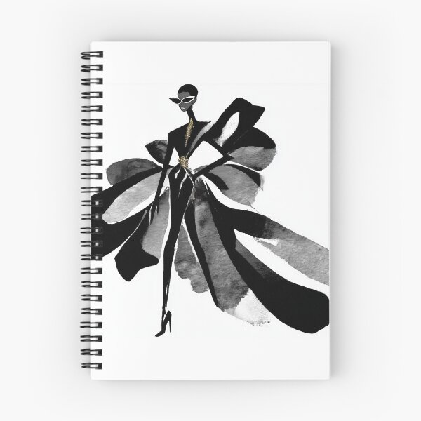 Item preview, Elegant Black Fashion Illustration designed and sold by VARYA JAMYL.