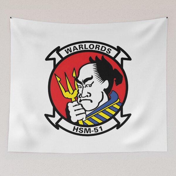 Item preview, HSM-51 Warlords Helicopter Maritime Strike Squadron Patch designed and sold by CharlieDesings.