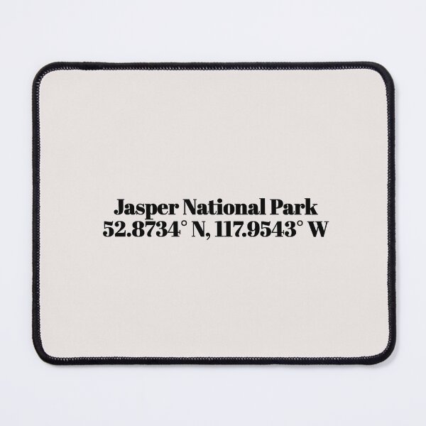 Item preview, Jasper National Park, Canada Coordinates designed and sold by ApricityPhrases.