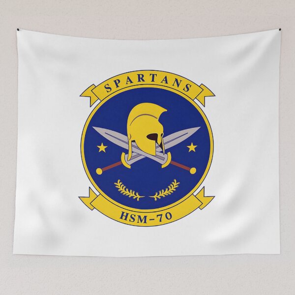 Item preview, US Navy HSM-70 Spartans Squadron Insignia designed and sold by CharlieDesings.