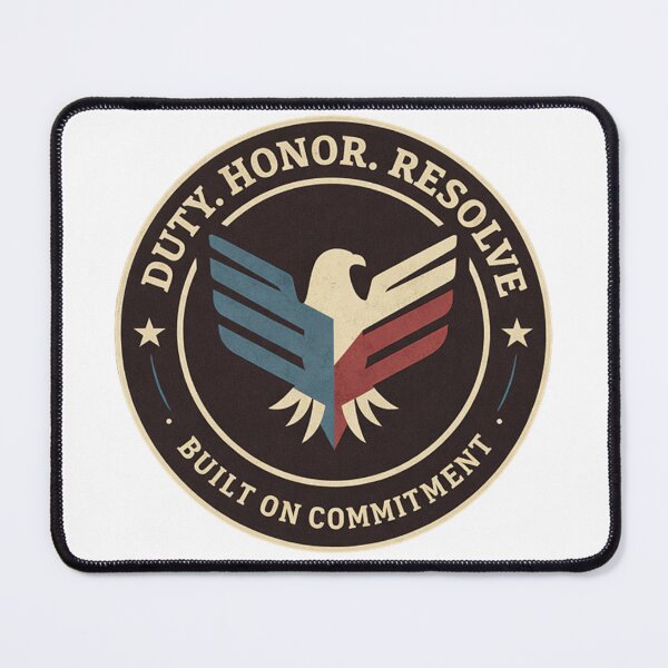 Item preview, Duty honor resolve built on commitment usa political protest  designed and sold by Rally Forge.