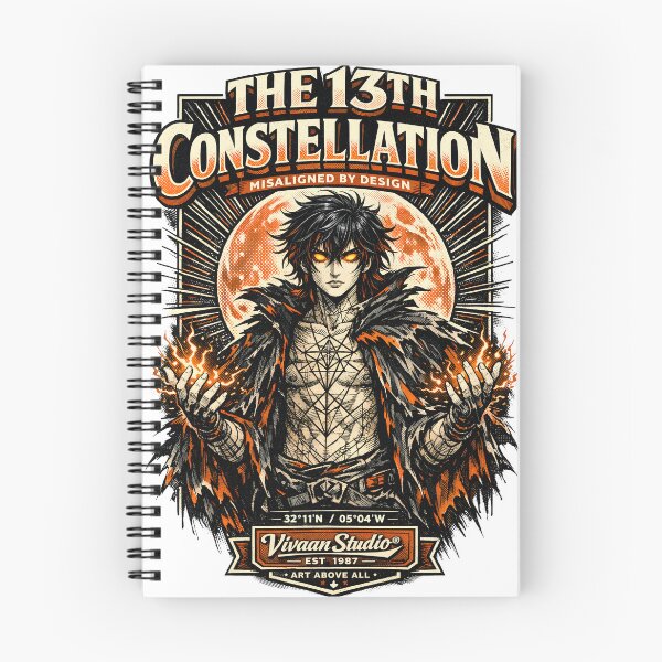Item preview, The 13th Constellation Forgotten Zodiac Rebel Anime Aesthetic - Misaligned by Design Sacred Geometry Celestial Manga Art by Vivaan Studio designed and sold by Vivaan Studio.