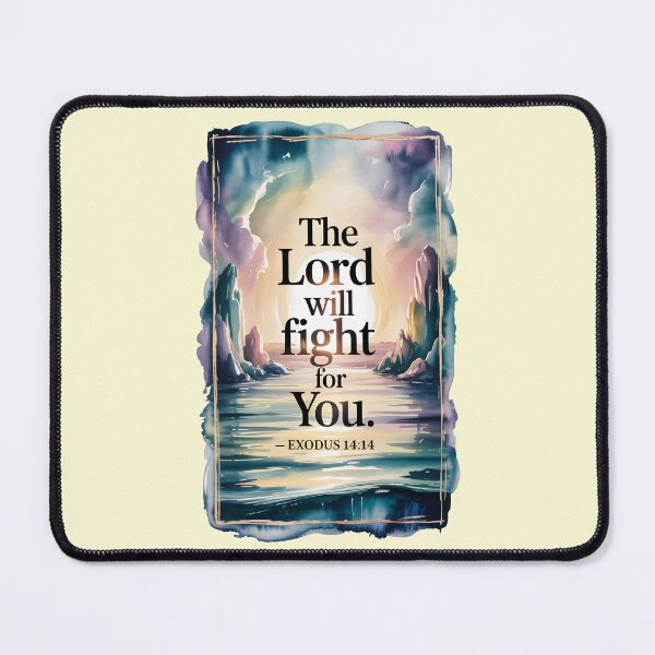 Item preview, Exodus 14:14 Inspirational Bible Verse designed and sold by Christomized.