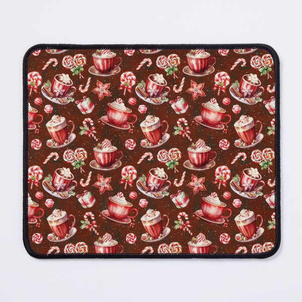 Item preview, Vintage Christmas Gingerbread and Hot Chocolate Pattern designed and sold by LouieVanille.