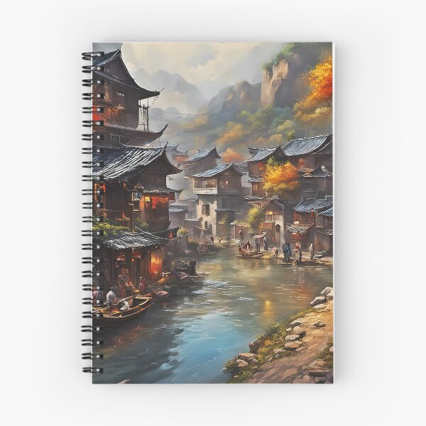 Item preview, Beautiful Asian landscape, town on the river Li in China designed and sold by Coolparrotgirl.