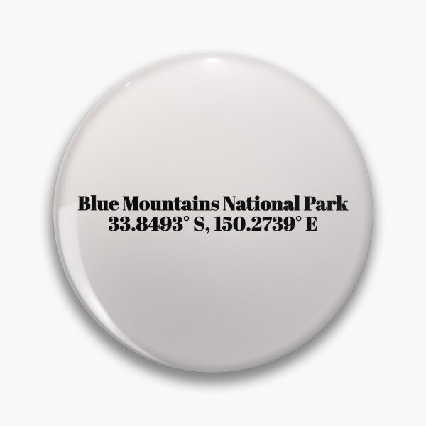 Item preview, Blue Mountains National Park, Australia Coordinates designed and sold by ApricityPhrases.